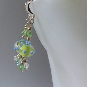 Glass Beads Drop Earrings